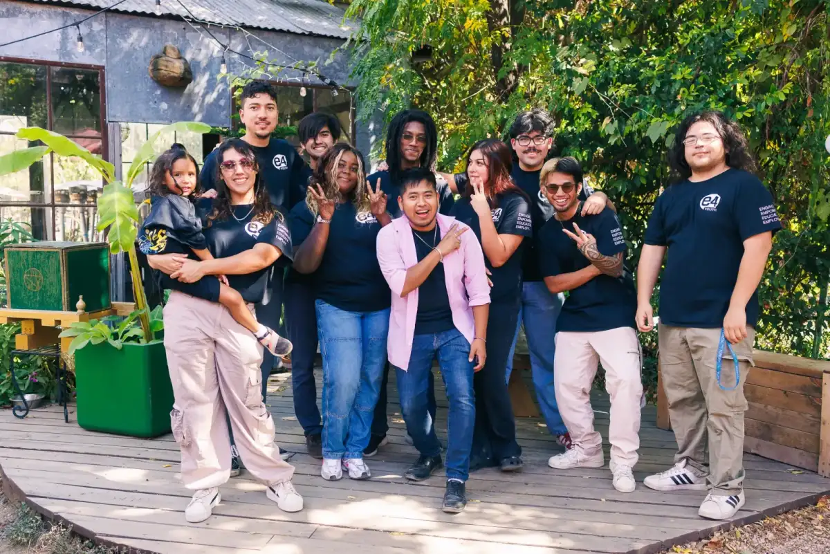 E4Youth participants engaged in creative technology storytelling